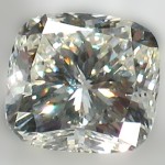 square-cut clear diamond