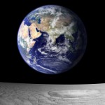 blue marble earth seen from moon
